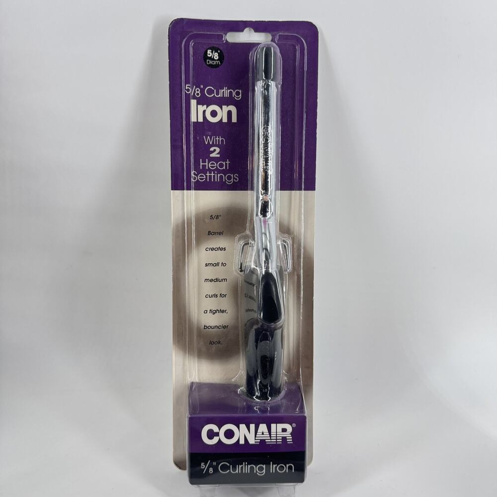 Conair 5/8”Curling Iron 2 Heat Settings New Vtg Y2K 2000